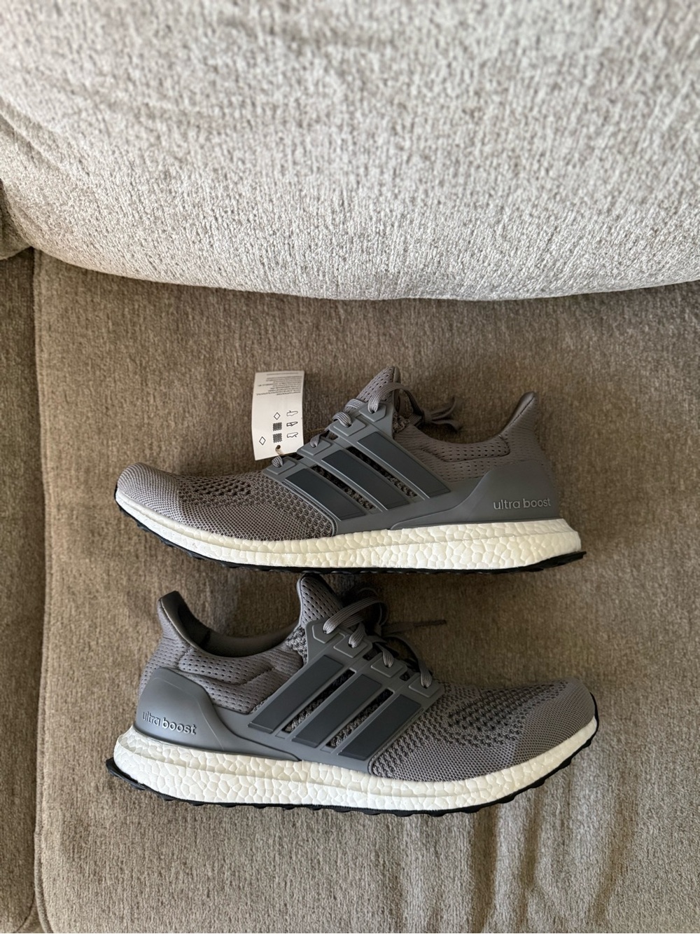 New Adidas Ultraboost 1.0 DNA  Running Shoes 'Grey' HQ4203 Men's Size 14